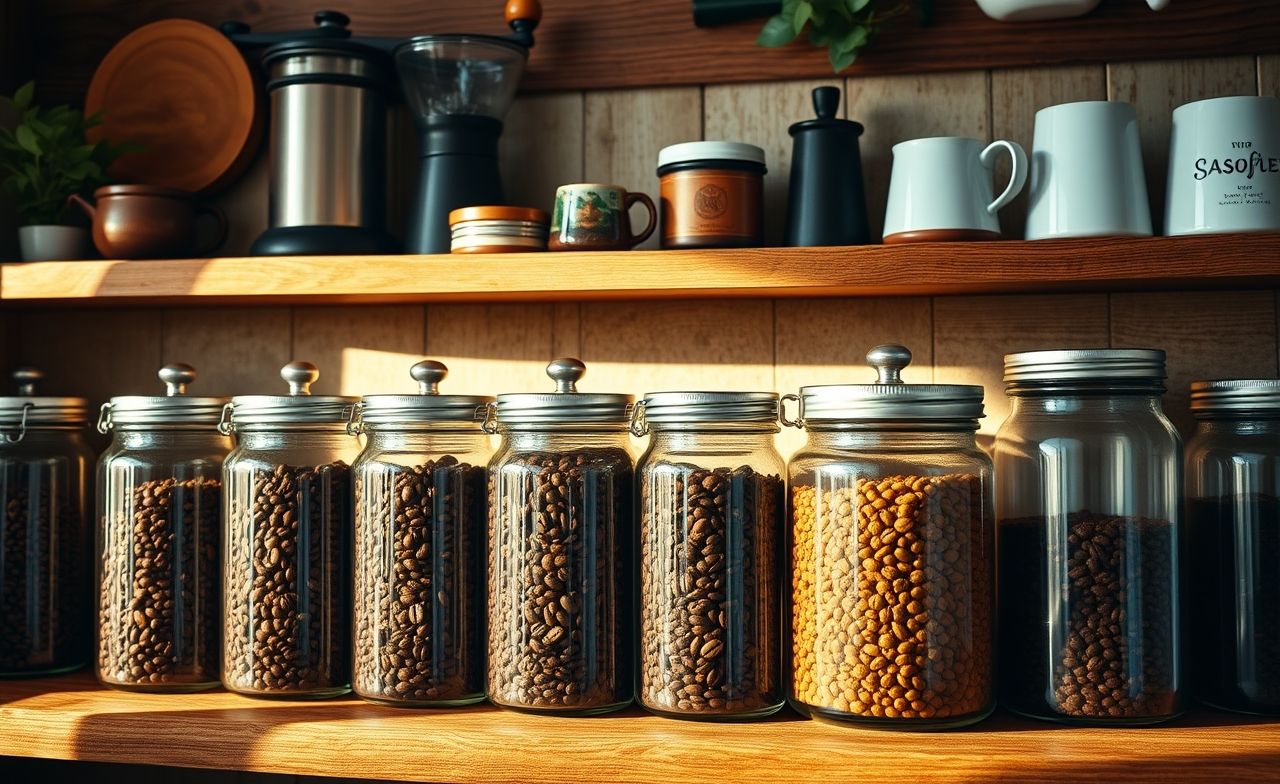 Descubra como armazenar grãos de café em recipientes herméticos para manter o sabor fresco e evitar umidade e luz. Descubra como armazenar grãos de café em recipientes herméticos para manter o sabor fresco e evitar umidade e luz.