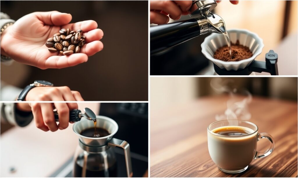 Jornada do café: do grão à xícara, cada etapa conta uma história de dedicação, técnica e amor pelo aroma perfeito.
