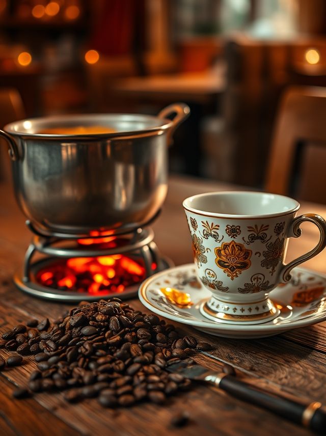 Experimente a tradição turca com este encantador cenário de café, onde cada detalhe conta uma história de sabor e cultura.