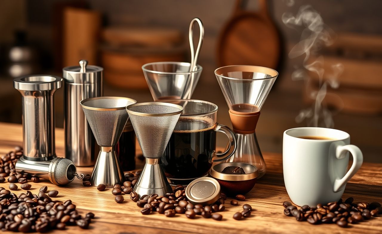 Explore nossa seleção de infusores de café em aço, vidro e silicone, perfeitos para apreciar seu café. Explore nossa seleção de infusores de café em aço, vidro e silicone, perfeitos para apreciar seu café.